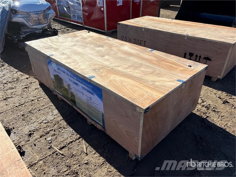 SKLP SK-ZP20 20 ft x 30 ft All-Steel Enclosed Carp Ατσάλινο πλαίσιο κτιρίων
