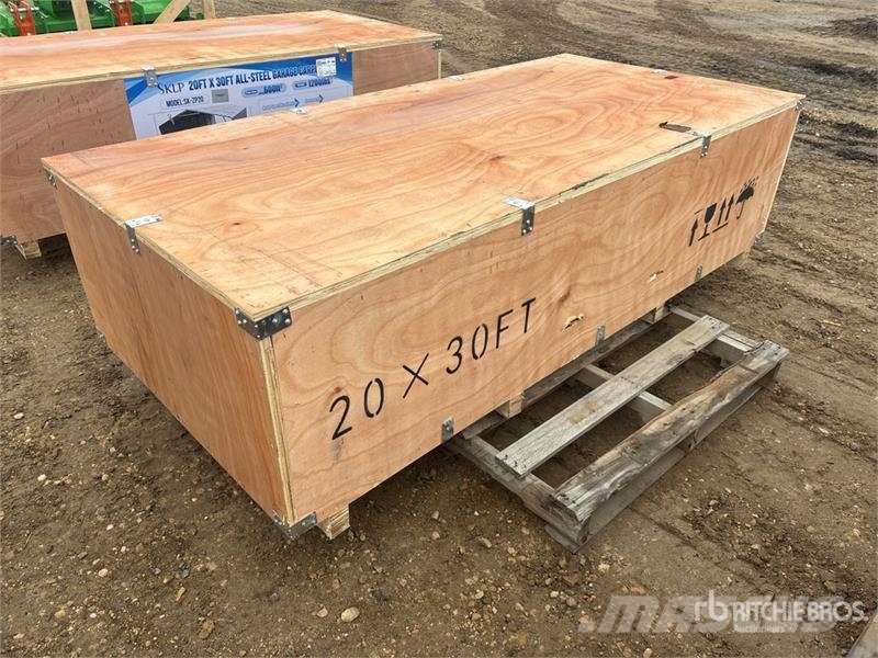 SKLP SK-ZP20 20 ft x 30 ft All-Steel Enclosed Carp Steel frame buildings