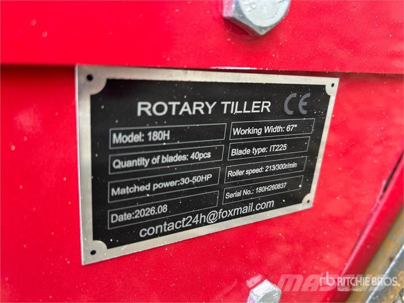 SKLP SK180 70 in 3-Point Rotary Tiller (Unused) Jyrsimet