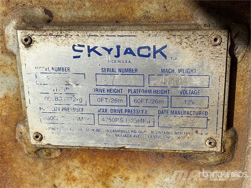 SkyJack 60TB 4WD Diesel Articulating Boom Lift Podnośniki przegubowe
