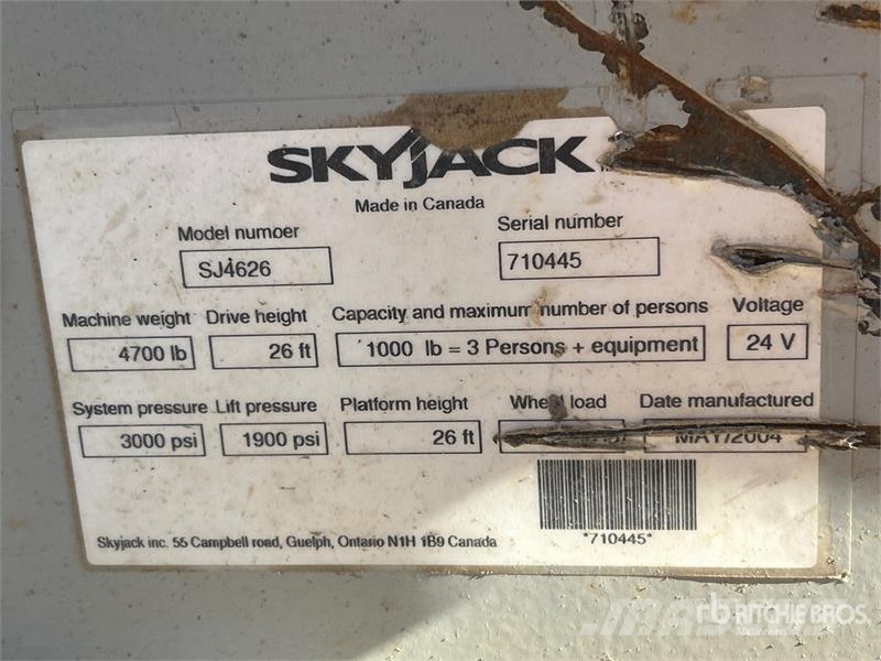 SkyJack SJ4626 Electric Scissor Lift Ollós emelők