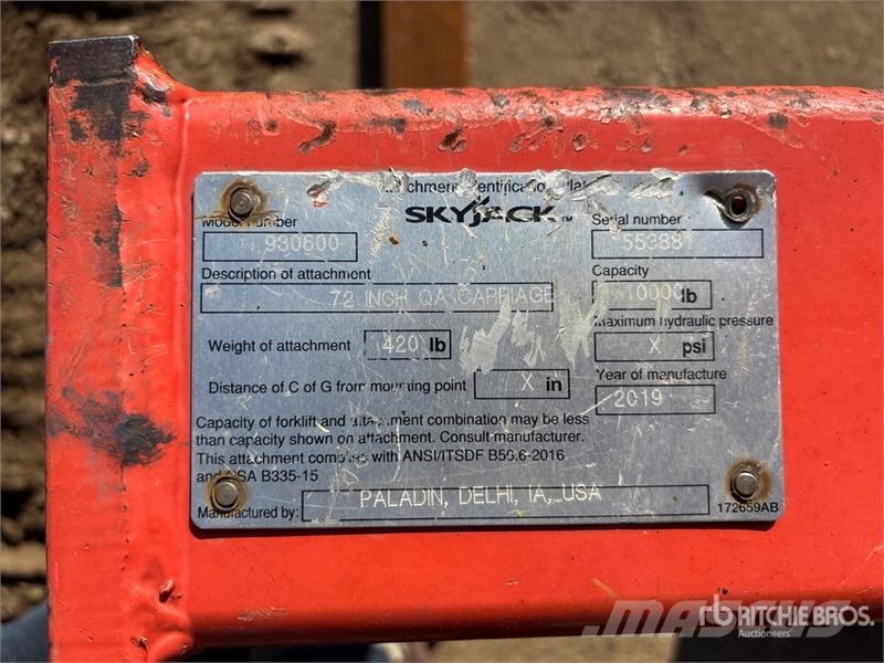 SkyJack SJ843TH Telehandler Teleskopiskie manipulatori