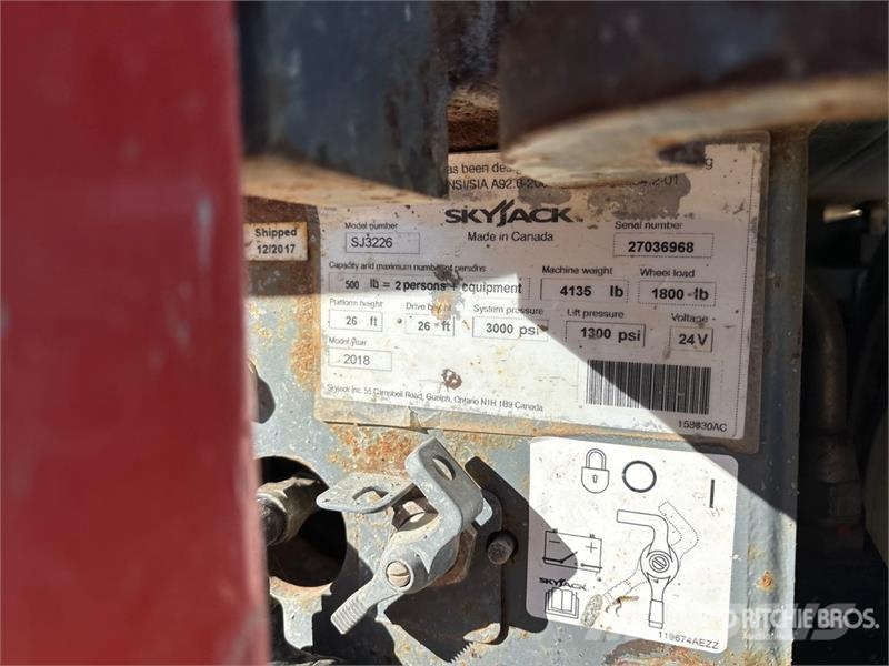SkyJack SJIII3226 Electric Scissor Lift Šķerveida pacēlāji
