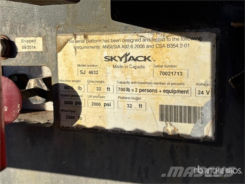 SkyJack SJIII4632 Electric Scissor Lift Elevadores de tesoura