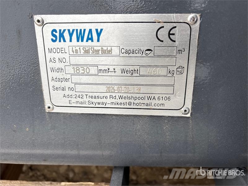  Skyway WBCT-4IN1 Multi-Purpose Skid Steer Bucket ( Cucharones
