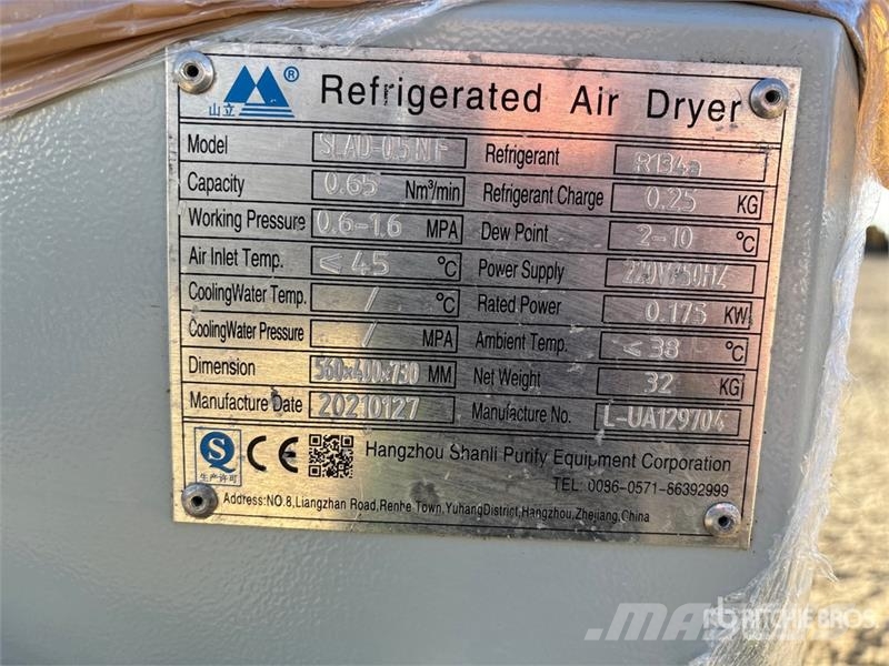  SLAD-0.5NF Shanli Purify Refrigerated Air Dryer Paineilmakuivaimet