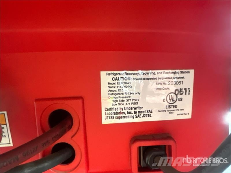  Snap-On Eco Plus Air Conditioning Service Center مكونات أخرى