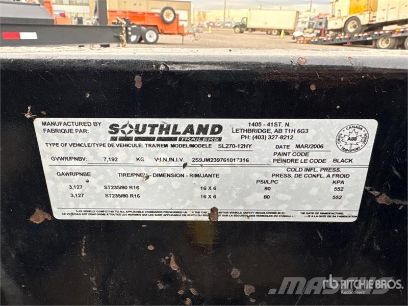 Southland 12 ft T/A Dump Utility Trailer Самоскиди