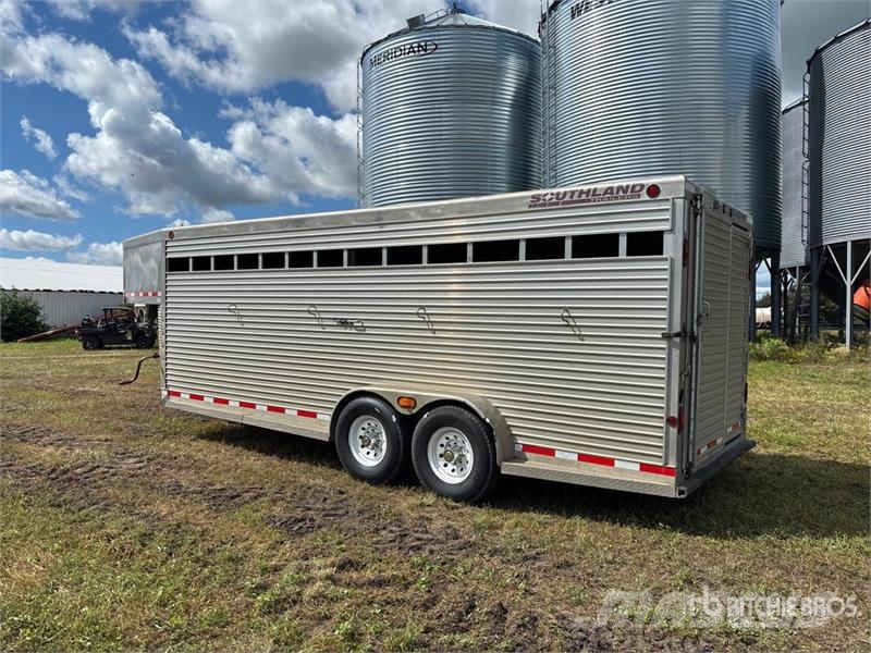  Southland 20 ft T/A Gooseneck Livestock Trailer مقطورات نقل الحيوانات