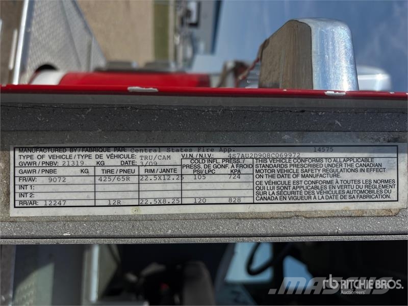 Spartan GA4AL-2142 4x2 Crew Cab Fire Truck شاحنات حريق