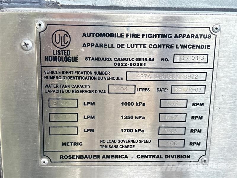 Spartan GA4AL-2142 4x2 Crew Cab Fire Truck شاحنات حريق