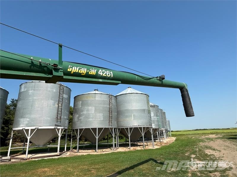 Spray-air 42-61 12 in x 61 ft Swing Grain Auger Viljan kuljettimet