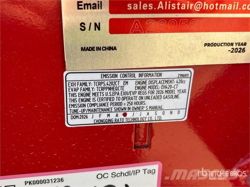 SSL60-RED Mini Compact Track Loader (Unused) Skid steer loderler