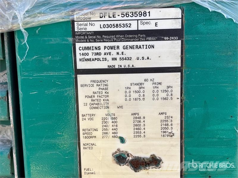 Stamford HC1734G1 1824.8 kW Skid-Mounted Generator Set Generadores diesel