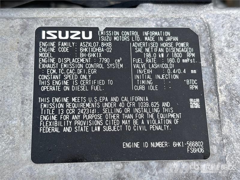 Stamford UCI274G1 200 kW Skid-Mounted Generator Set Dízel áramfejlesztők