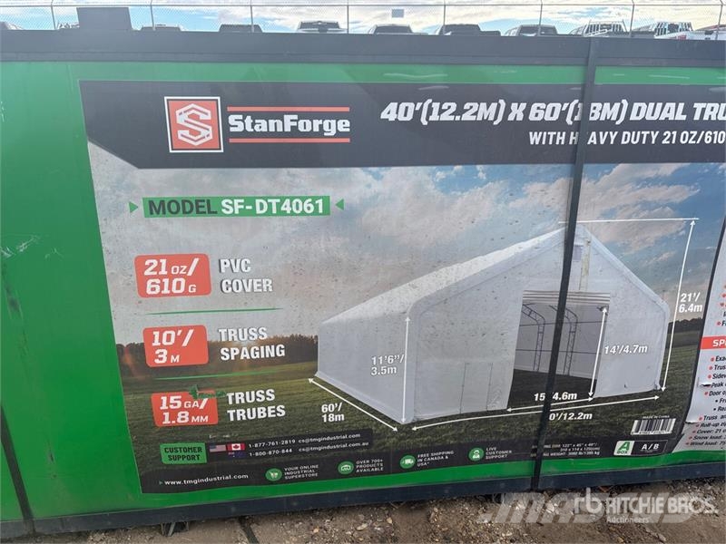 StanForge DT4061 40 ft x 60 ft Dual Truss Storage Ατσάλινο πλαίσιο κτιρίων