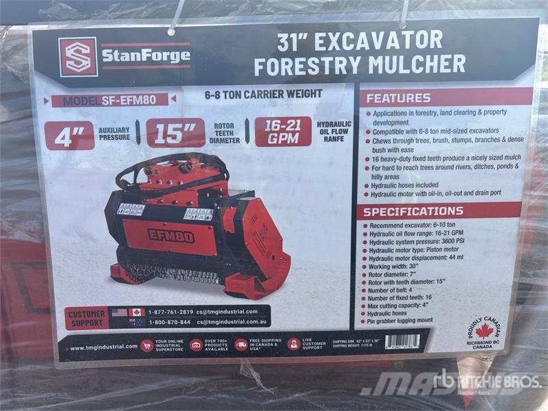 StanForge EFM80 31 in Excavator Forestry Mulcher ( Andre komponenter