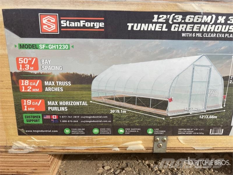  StanForge GH1230 12 ft x 30 ft Tunnel Greenhouse ( مكونات أخرى