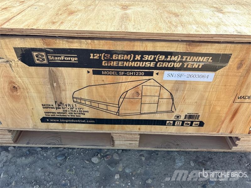  StanForge GH1230 Tunnel Greenhouse (Unused) Other components