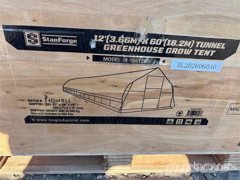  StanForge GH1260 Tunnel Greenhouse (Unused) Other components