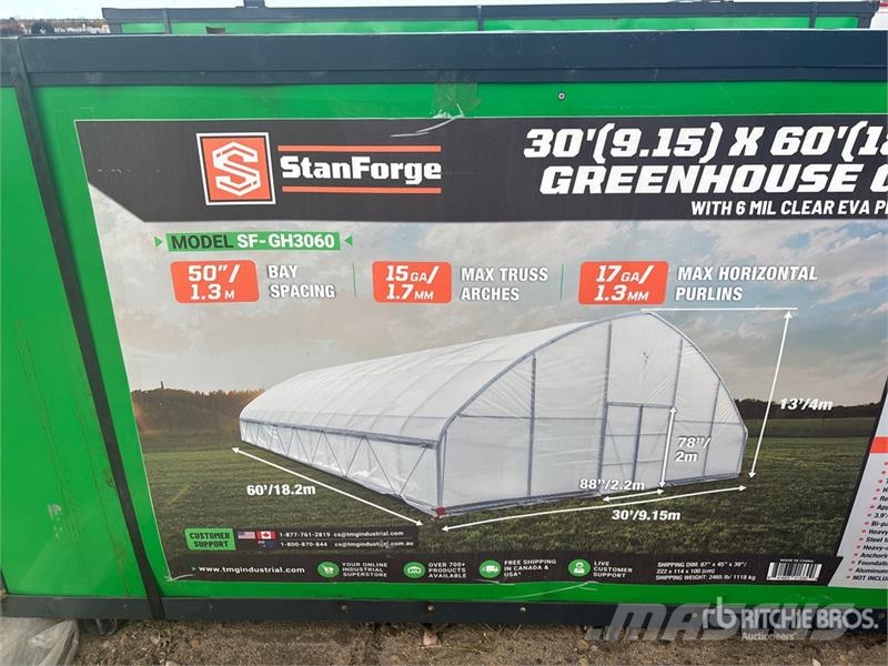 StanForge GH3060 30 ft x 60 ft Tunnel Greenhouse ( Andre komponenter