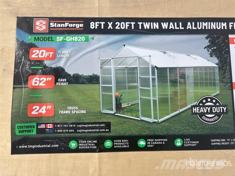  StanForge GH820 8 ft x 20 ft Aluminum Twin Wall Gr مكونات أخرى