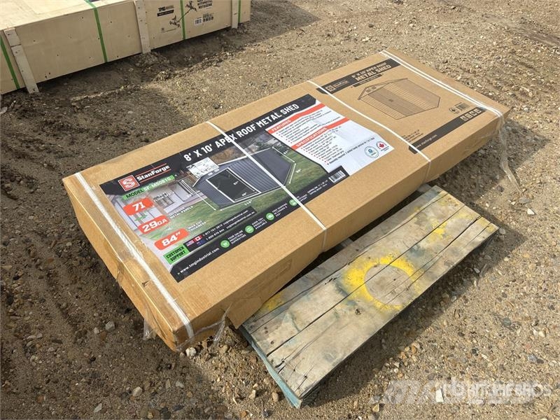 StanForge MS0810 8 ft x 10 ft Galvanized Apex Roof Stahlrahmenaufbauten