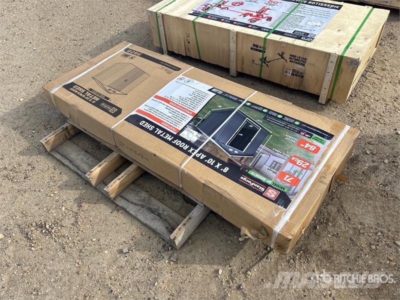 StanForge MS0810 8 ft x 10 ft Galvanized Apex Roof Stahlrahmenaufbauten
