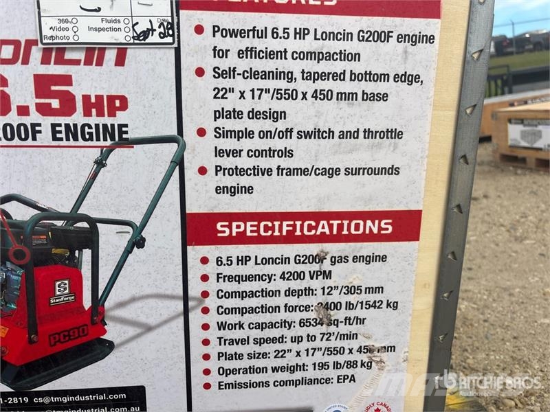 StanForge PC90 3400 lb Vibratory Plate Compactor ( Виброплиты и вибротрамбовки