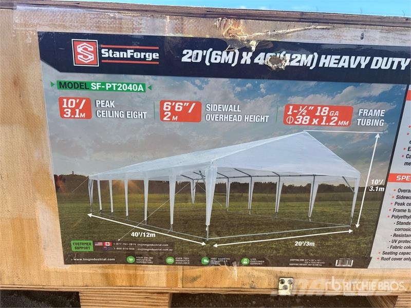 StanForge PT2040A 20 ft x 40 ft Outdoor Party Tent Kitos priekabos