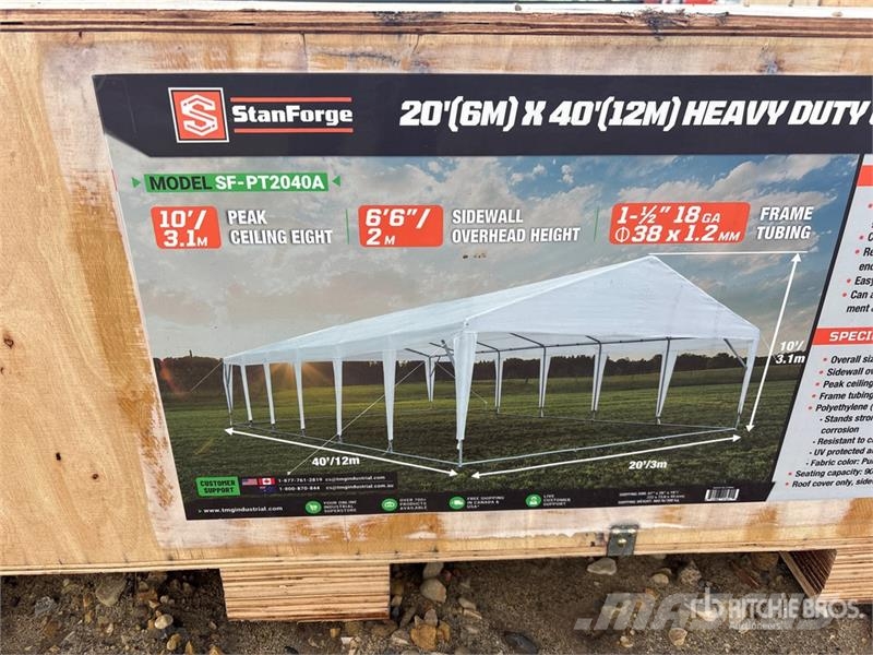 StanForge PT2040A 20 ft x 40 ft Outdoor Party Tent Andre hengere