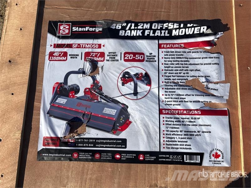  StanForge TFMO50 46 ft 3-Point Offset Ditch Bank F Podadoras