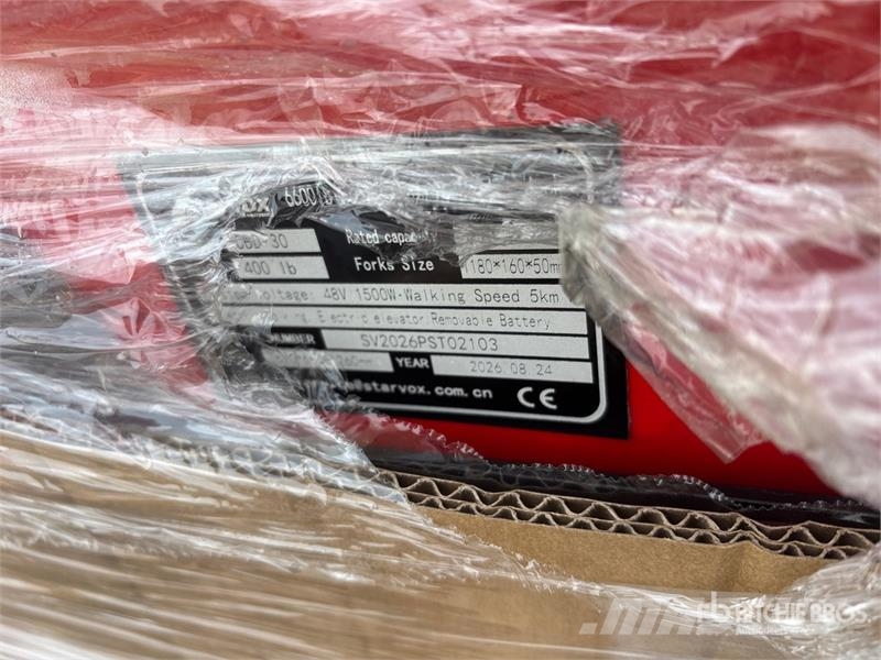STARVOX CBD-30 6600 lb Electric Pallet Jack (Unuse 핸드파레트 트럭