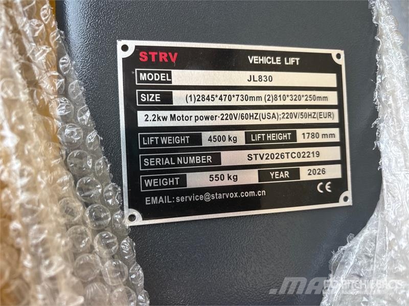  STARVOX JL830 2 Post 10000 lb Vehicle Lift (Unused 건설 장비 - 기타