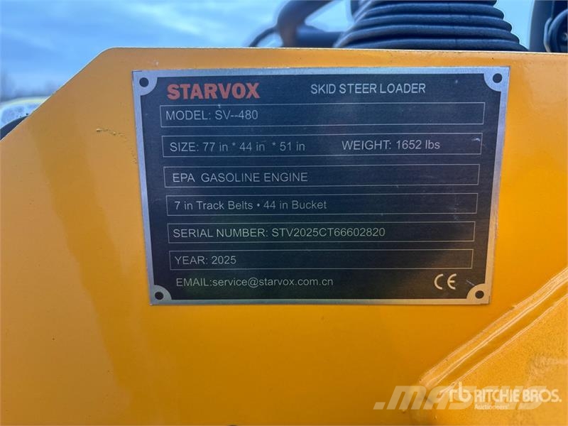 STARVOX SV-480 Mini Compact Track Loader (Unused) Šmykom riadené nakladače