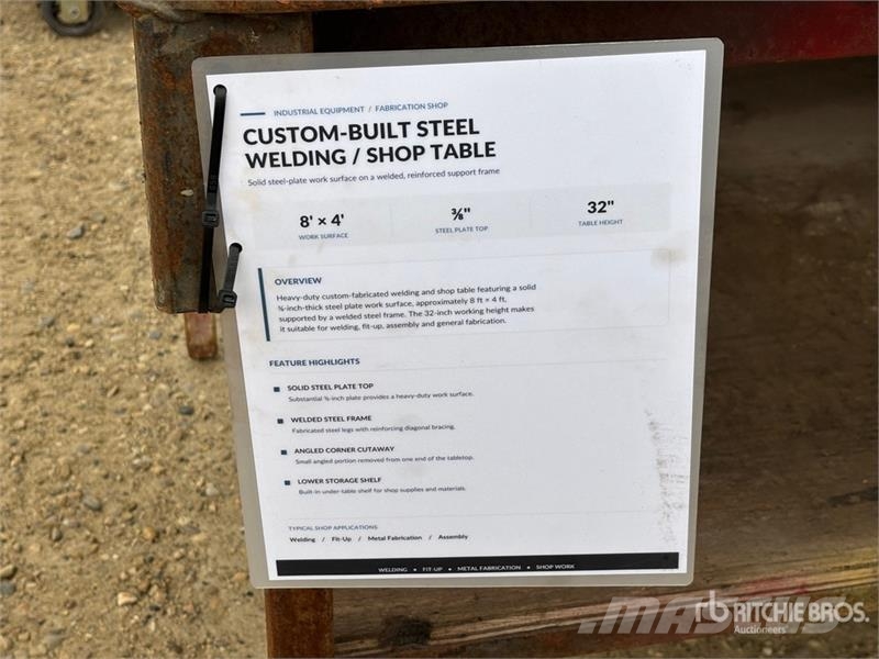 Steel Welding Shop Table مكونات أخرى