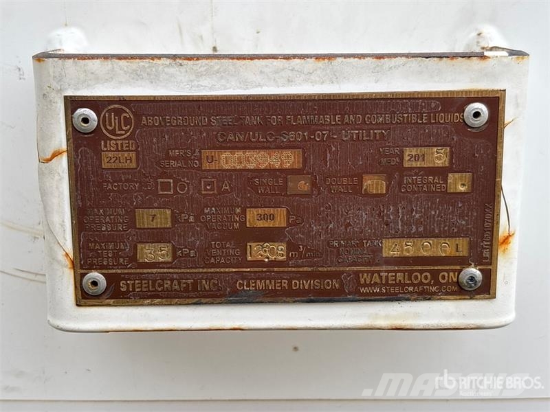 Steelcraft 1000 gal Fuel Tank Баки для топлива и присадок
