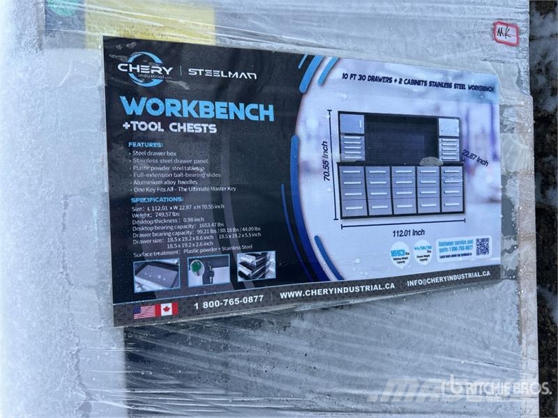 Steelman 10 ft 15-Drawer Workbench مكونات أخرى