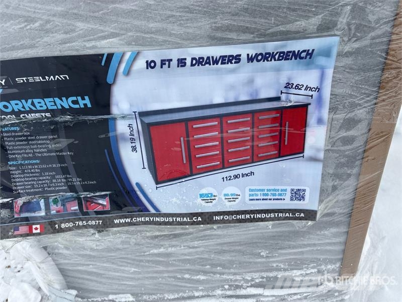  Steelman 10 ft 15-Drawer Workbench Andre komponenter
