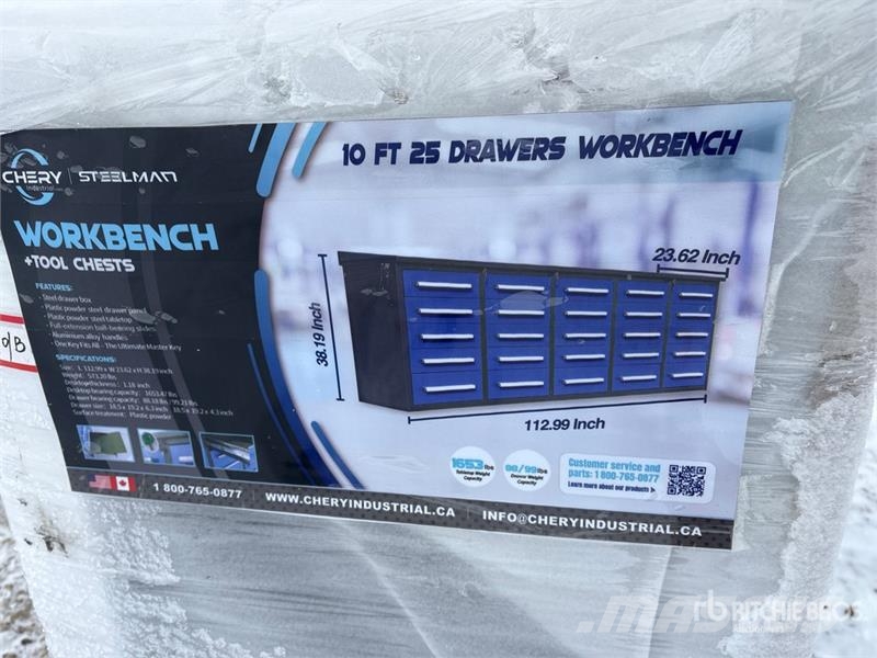  Steelman 10 ft 25-Drawer Workbench Andre komponenter