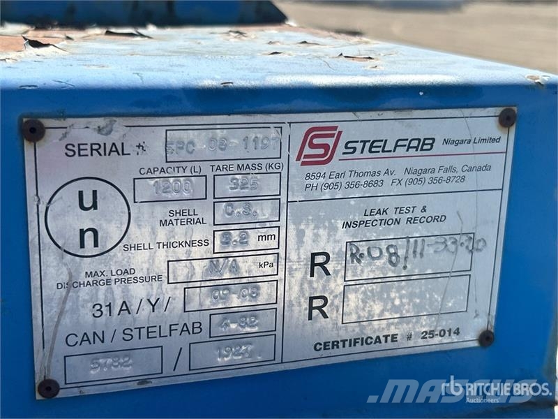  Stelfab 1200 L Steel Fuel Tank Depósitos de combustible y aditivos