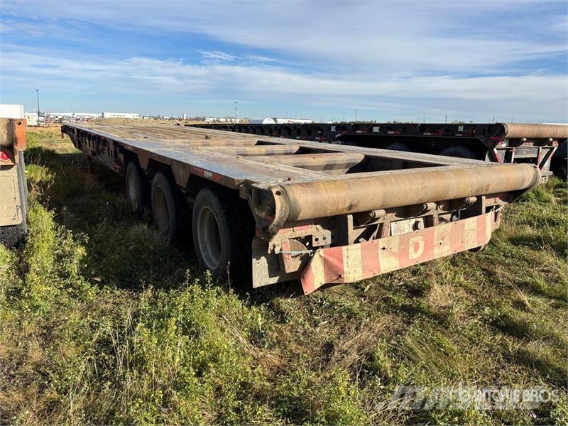 Stellar 53 ft 24-Wheel Flatbed Oilfield Trailer Processing Equipment
