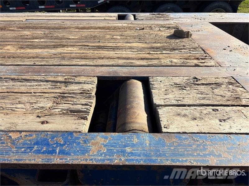Stellar 53 ft 24-Wheel Flatbed Oilfield Trailer Processing Equipment