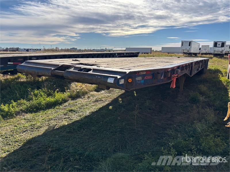 Stellar 53 ft 24-Wheel Flatbed Oilfield Trailer Processing Equipment