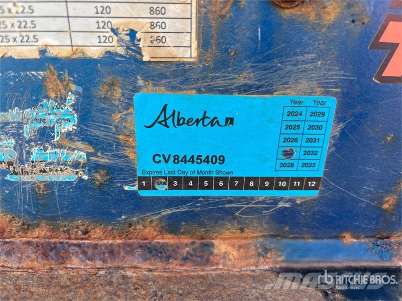 Stellar 53 ft 24-Wheel Flatbed Oilfield Trailer Processing Equipment