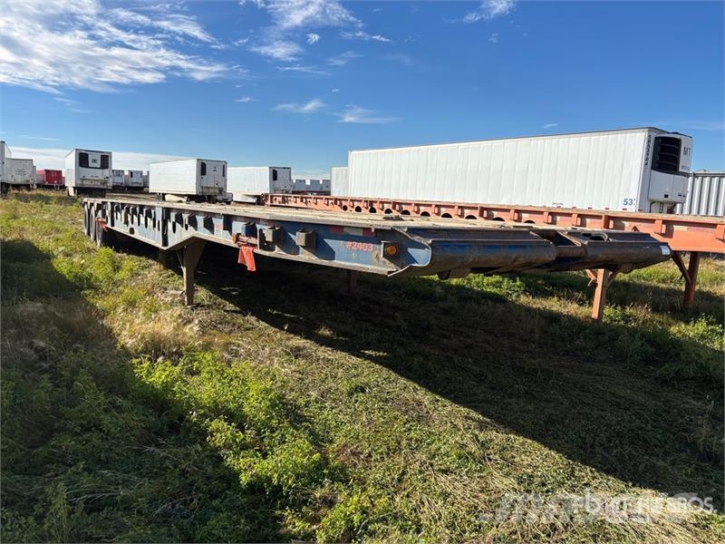 Stellar 53 ft 24-Wheel Flatbed Oilfield Trailer Processing Equipment