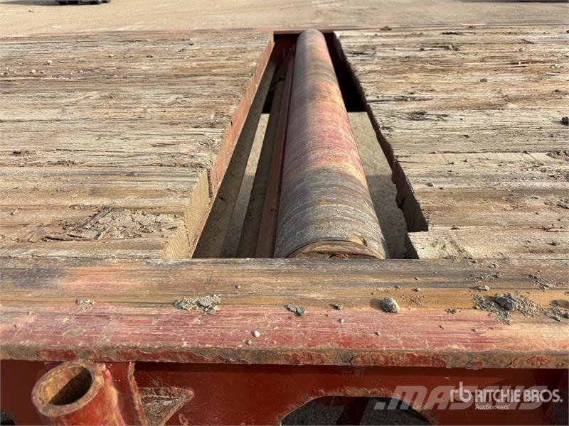Stellar 53 ft Tri/A Flatbed 45 Ton Oilfield Trailer Verarbeitungsgeräte