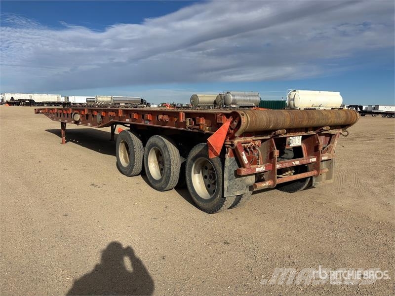 Stellar 53 ft Tri/A Flatbed 45 Ton Oilfield Trailer Verarbeitungsgeräte