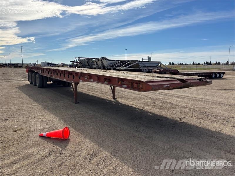 Stellar 53 ft Tri/A Flatbed 45 Ton Oilfield Trailer Verarbeitungsgeräte