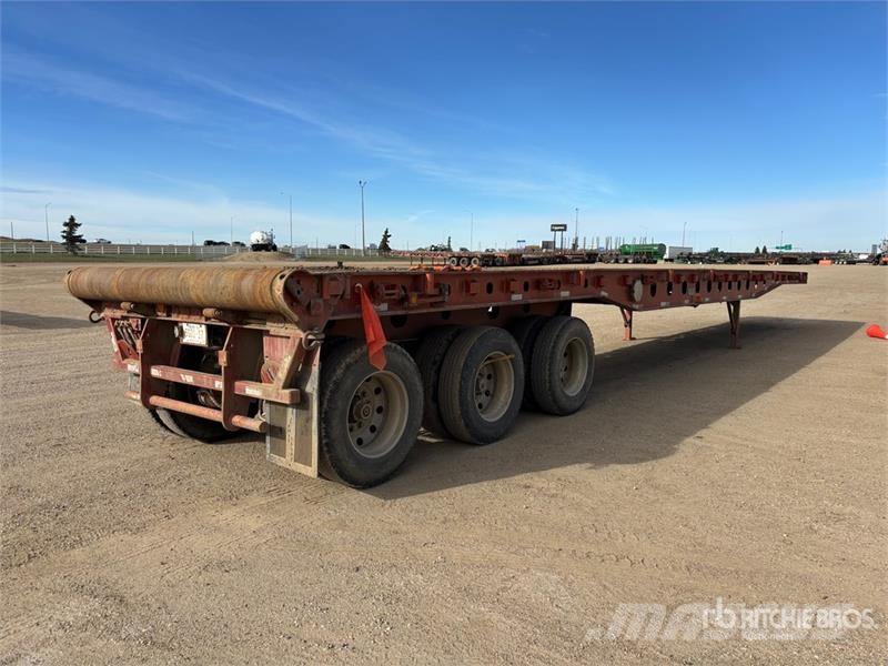 Stellar 53 ft Tri/A Flatbed 45 Ton Oilfield Trailer Verarbeitungsgeräte